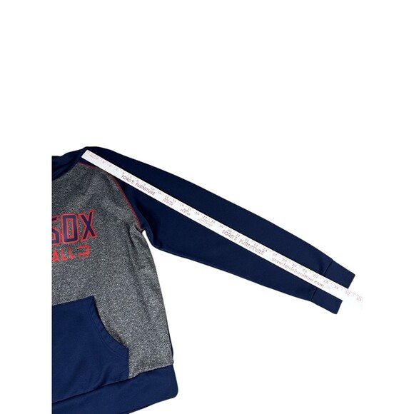Boston Red Sox Baseball Hoodie Navy Gray Pullover Fanatics X-Large Logo MLB - Picture 5 of 9